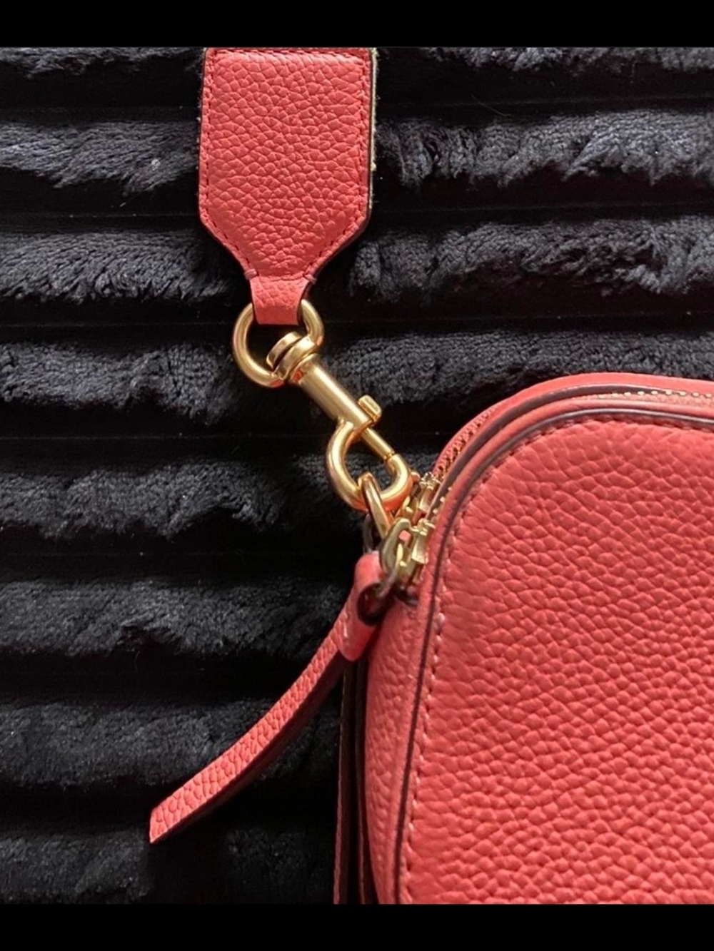 Tory Burch Pink Pebbled Camera Crossbody w/Contrast Strap FIRM$ - Picture 6 of 8